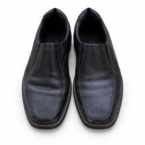 Ecco Loafers Men's 44 10-10.5 Black Leather Slip On Comfort Dress Casual Shoes
